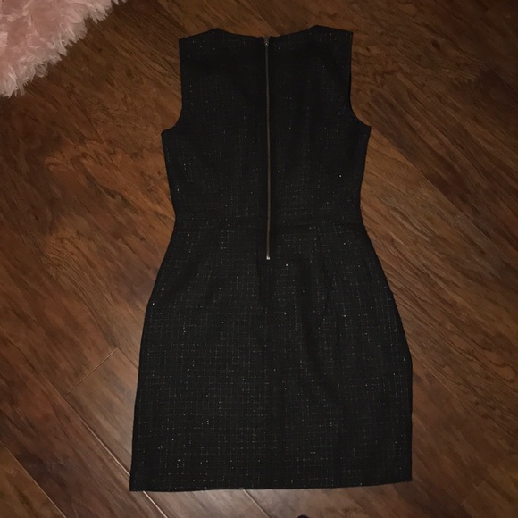 Charcoal and silver checkered sleeveless dress - Picture 4 of 4